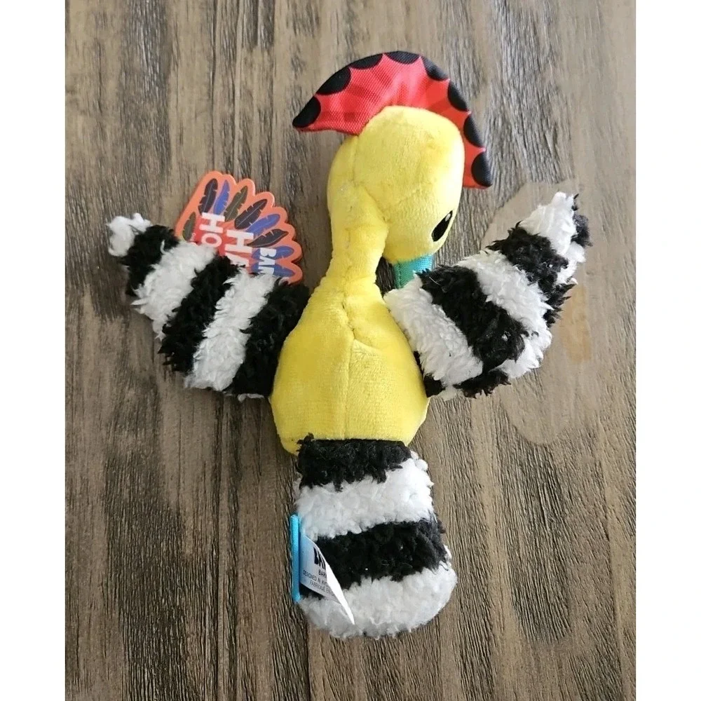 Bark Box Haja Hoopoe Dog Toy Madagascar Unleashed Animal Squeak Crinkle XS-S NWT